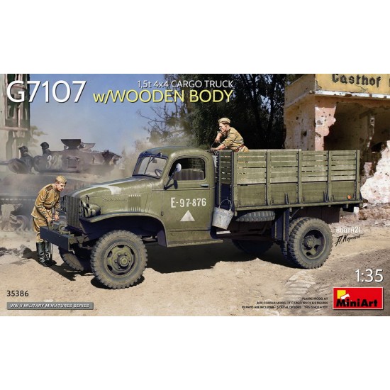 1/35 1.5t 4x4 G7107 Cargo Truck w/Wooden Body 1/35 1.5t 4x4 G7107 Cargo Truck w/Wooden Body