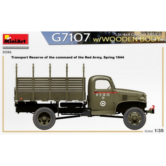 1/35 1.5t 4x4 G7107 Cargo Truck w/Wooden Body 1/35 1.5t 4x4 G7107 Cargo Truck w/Wooden Body
