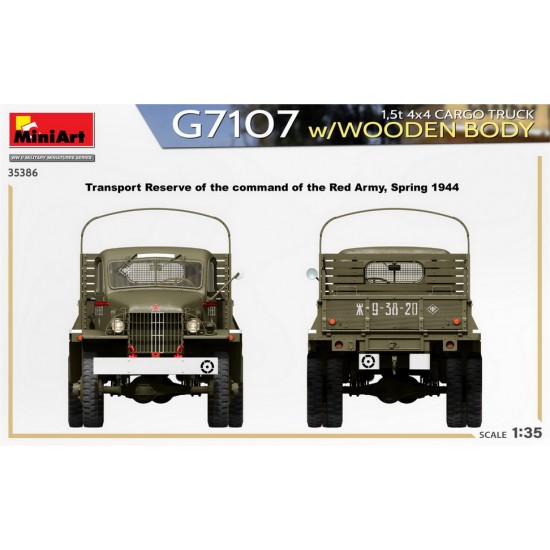 1/35 1.5t 4x4 G7107 Cargo Truck w/Wooden Body 1/35 1.5t 4x4 G7107 Cargo Truck w/Wooden Body