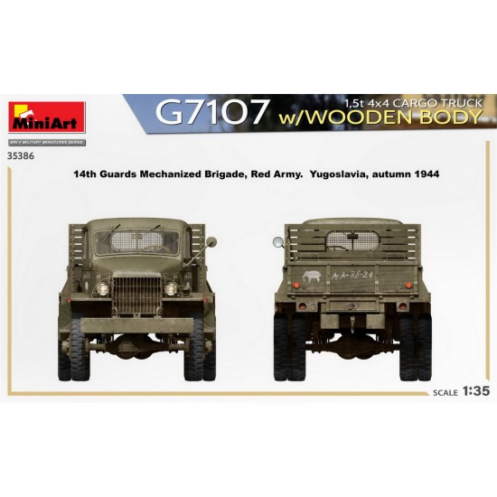 1/35 1.5t 4x4 G7107 Cargo Truck w/Wooden Body 1/35 1.5t 4x4 G7107 Cargo Truck w/Wooden Body