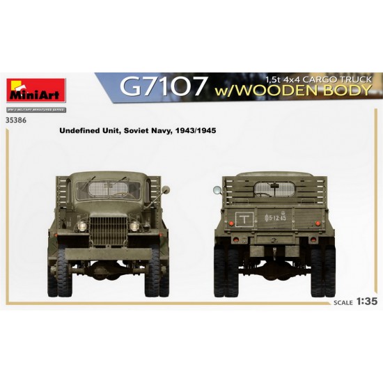 1/35 1.5t 4x4 G7107 Cargo Truck w/Wooden Body 1/35 1.5t 4x4 G7107 Cargo Truck w/Wooden Body