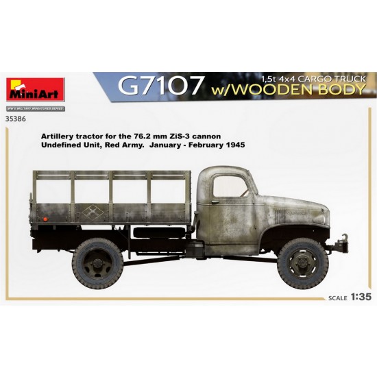 1/35 1.5t 4x4 G7107 Cargo Truck w/Wooden Body 1/35 1.5t 4x4 G7107 Cargo Truck w/Wooden Body
