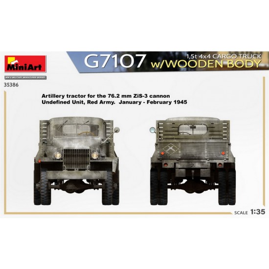 1/35 1.5t 4x4 G7107 Cargo Truck w/Wooden Body 1/35 1.5t 4x4 G7107 Cargo Truck w/Wooden Body