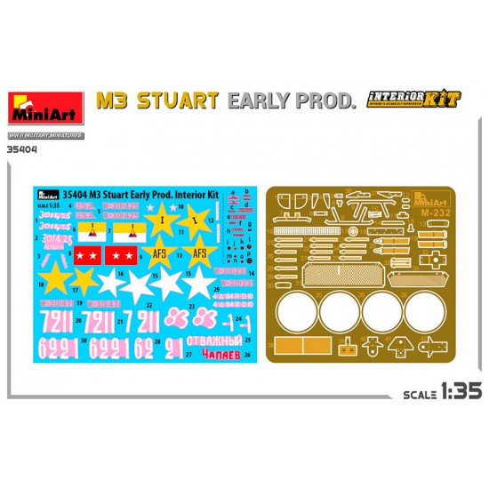 1/35 M3 Stuart Early Production [Interior Kit]
