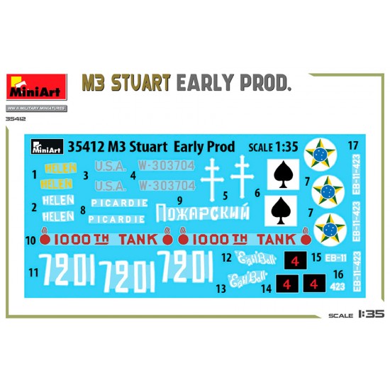 1/35 M3 Stuart Early Production Light Tank 1/35 M3 Stuart Early Production Light Tank