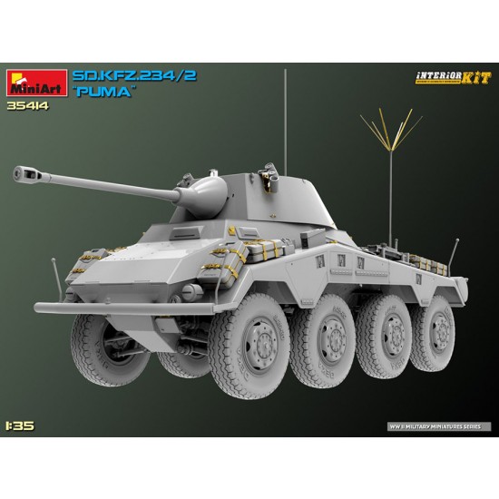 1/35 SdKfz.234/2 Puma Full Interior Kit 1/35 SdKfz.234/2 Puma Full Interior Kit