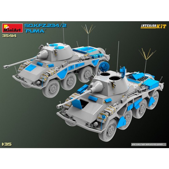 1/35 SdKfz.234/2 Puma Full Interior Kit 1/35 SdKfz.234/2 Puma Full Interior Kit
