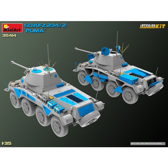 1/35 SdKfz.234/2 Puma Full Interior Kit 1/35 SdKfz.234/2 Puma Full Interior Kit