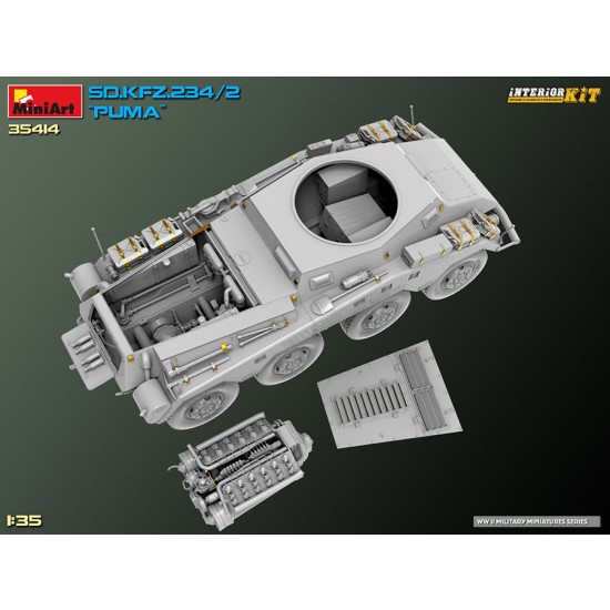 1/35 SdKfz.234/2 Puma Full Interior Kit 1/35 SdKfz.234/2 Puma Full Interior Kit