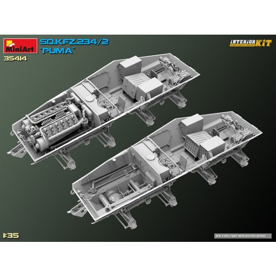 1/35 SdKfz.234/2 Puma Full Interior Kit 1/35 SdKfz.234/2 Puma Full Interior Kit