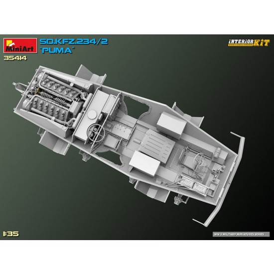 1/35 SdKfz.234/2 Puma Full Interior Kit 1/35 SdKfz.234/2 Puma Full Interior Kit