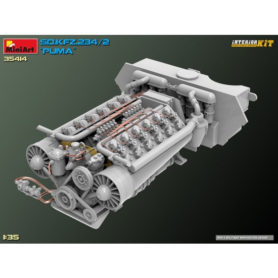 1/35 SdKfz.234/2 Puma Full Interior Kit 1/35 SdKfz.234/2 Puma Full Interior Kit