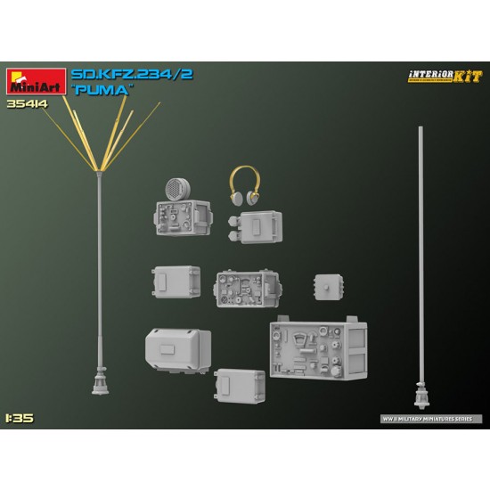 1/35 SdKfz.234/2 Puma Full Interior Kit 1/35 SdKfz.234/2 Puma Full Interior Kit