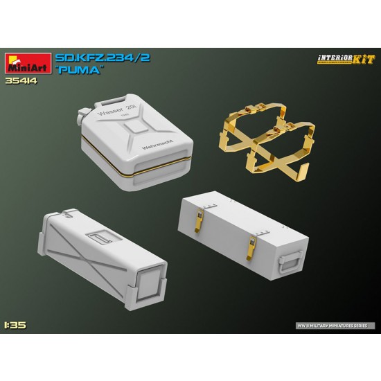 1/35 SdKfz.234/2 Puma Full Interior Kit 1/35 SdKfz.234/2 Puma Full Interior Kit