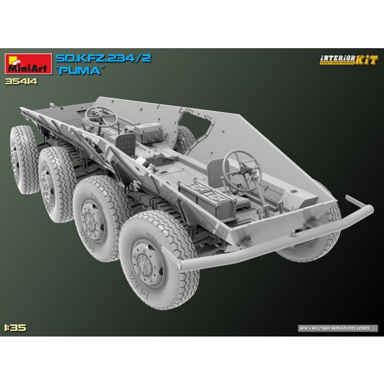 1/35 SdKfz.234/2 Puma Full Interior Kit 1/35 SdKfz.234/2 Puma Full Interior Kit