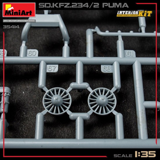 1/35 SdKfz.234/2 Puma Full Interior Kit 1/35 SdKfz.234/2 Puma Full Interior Kit