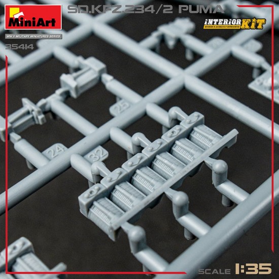 1/35 SdKfz.234/2 Puma Full Interior Kit 1/35 SdKfz.234/2 Puma Full Interior Kit