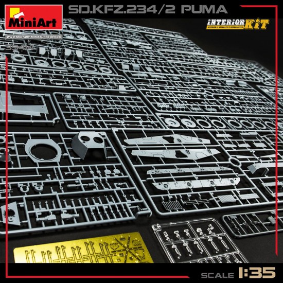 1/35 SdKfz.234/2 Puma Full Interior Kit 1/35 SdKfz.234/2 Puma Full Interior Kit
