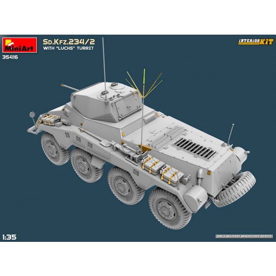 1/35 Sd.Kfz.234/2 Armoured Car with Luchs Turret [Interior Kit]