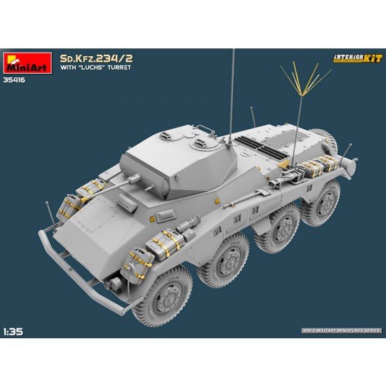 1/35 Sd.Kfz.234/2 Armoured Car with Luchs Turret [Interior Kit]