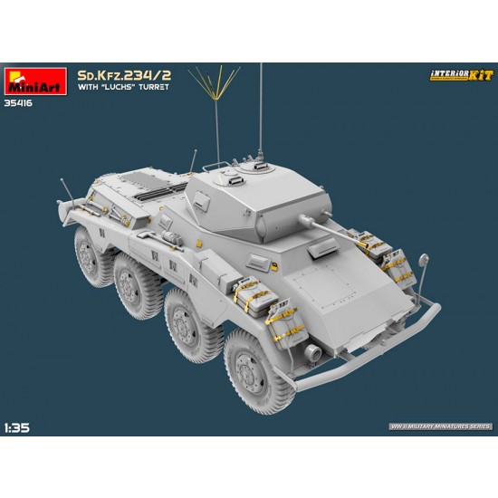 1/35 Sd.Kfz.234/2 Armoured Car with Luchs Turret [Interior Kit]