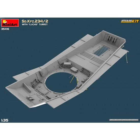 1/35 Sd.Kfz.234/2 Armoured Car with Luchs Turret [Interior Kit]