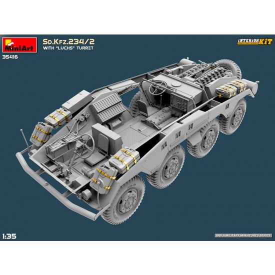 1/35 Sd.Kfz.234/2 Armoured Car with Luchs Turret [Interior Kit]