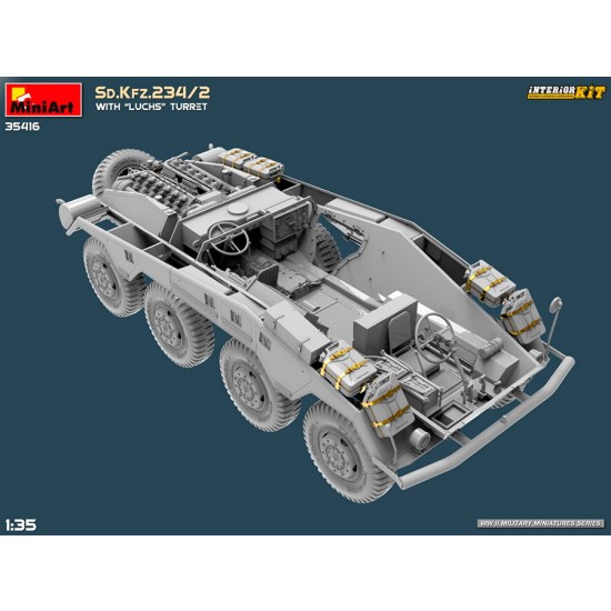 1/35 Sd.Kfz.234/2 Armoured Car with Luchs Turret [Interior Kit]