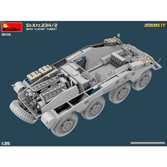 1/35 Sd.Kfz.234/2 Armoured Car with Luchs Turret [Interior Kit]