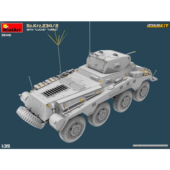 1/35 Sd.Kfz.234/2 Armoured Car with Luchs Turret [Interior Kit]