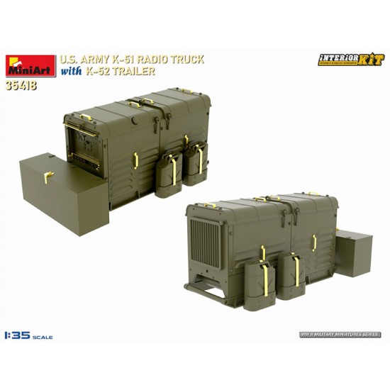 1/35 US Army K-51 Radio Truck w/K-52 Trailer [Interior Kit]