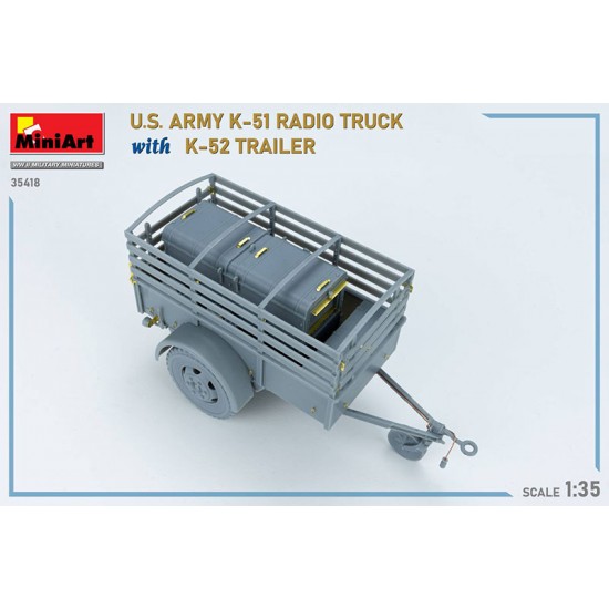 1/35 US Army K-51 Radio Truck w/K-52 Trailer [Interior Kit]