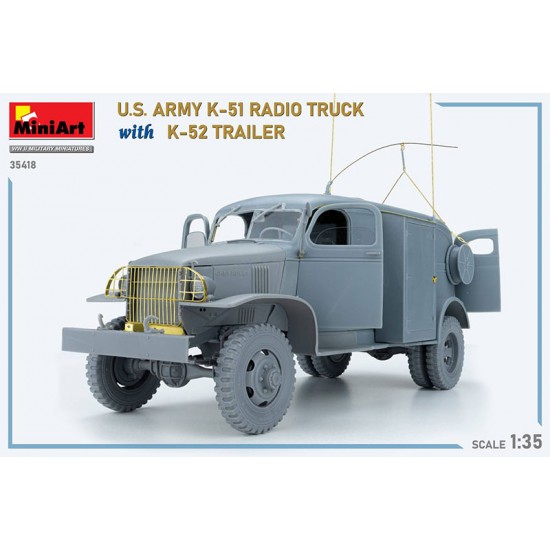 1/35 US Army K-51 Radio Truck w/K-52 Trailer [Interior Kit]