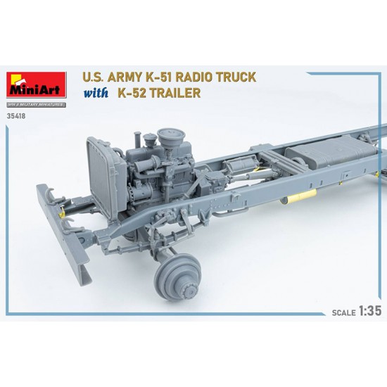 1/35 US Army K-51 Radio Truck w/K-52 Trailer [Interior Kit]