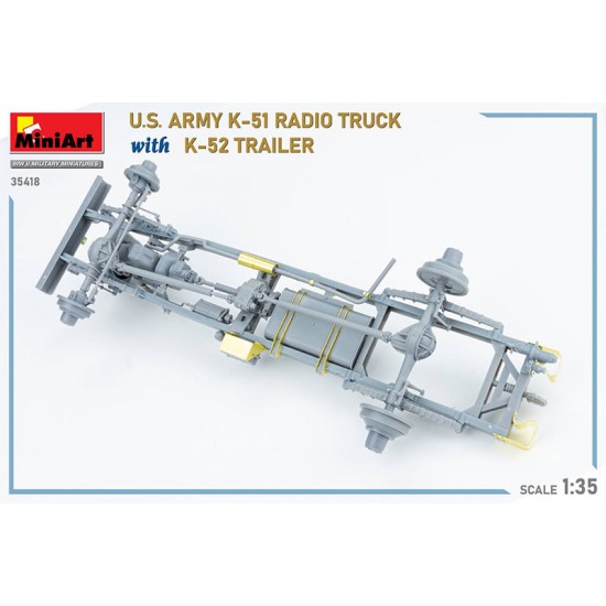1/35 US Army K-51 Radio Truck w/K-52 Trailer [Interior Kit]