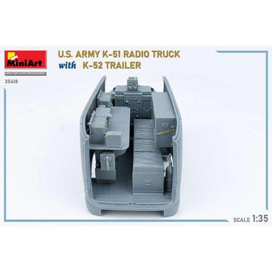 1/35 US Army K-51 Radio Truck w/K-52 Trailer [Interior Kit]