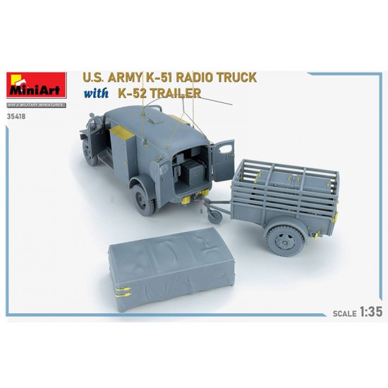 1/35 US Army K-51 Radio Truck w/K-52 Trailer [Interior Kit]