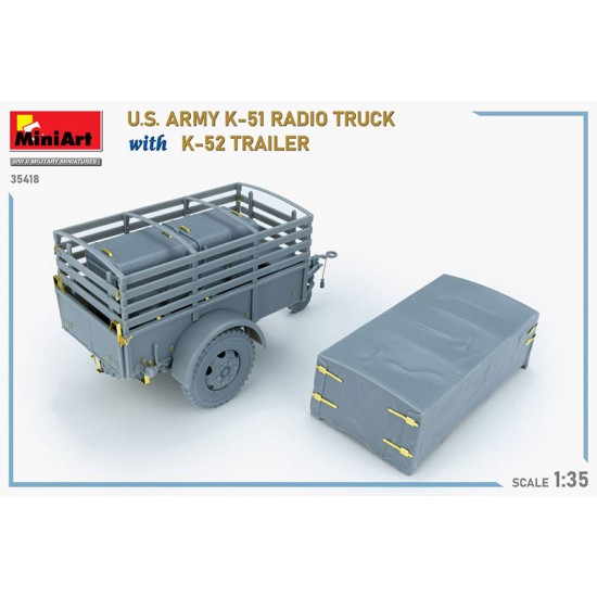 1/35 US Army K-51 Radio Truck w/K-52 Trailer [Interior Kit]