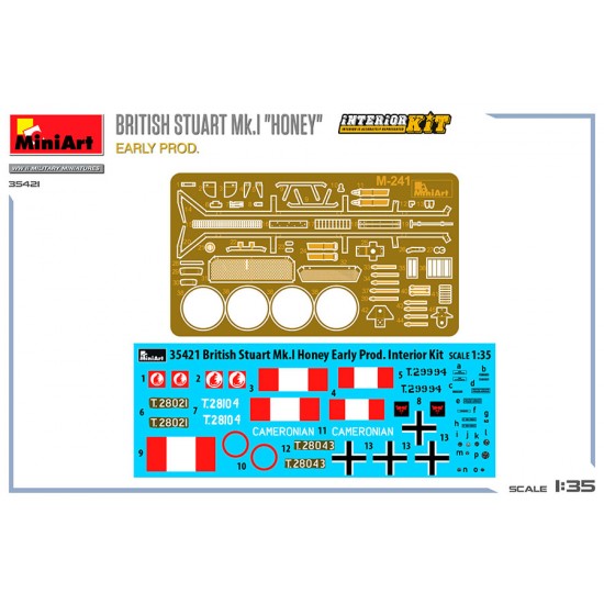 1/35 British Stuart Mk.I Honey Early Production [Interior Kit]