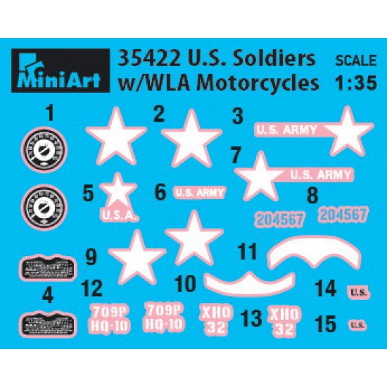 1/35 US Soldiers with WLA Motorcycles (2 figures and 2 bikes) 1/35 US Soldiers with WLA Motorcycles (2 figures and 2 bikes)