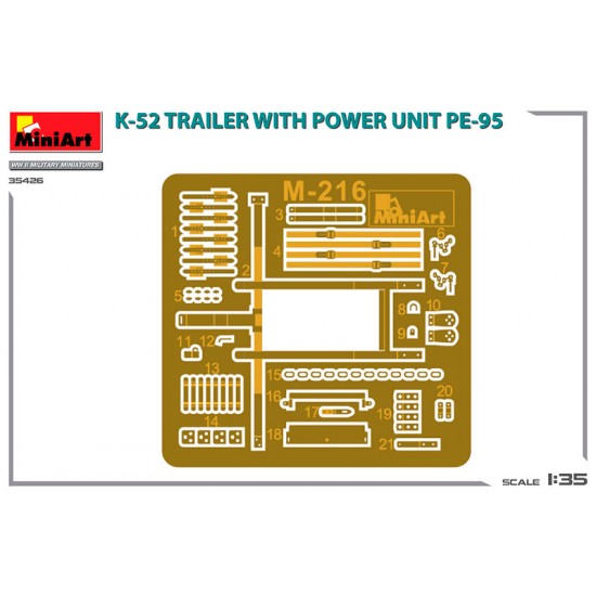 1/35 K-52 Trailer with Power Unit PE-95 1/35 K-52 Trailer with Power Unit PE-95