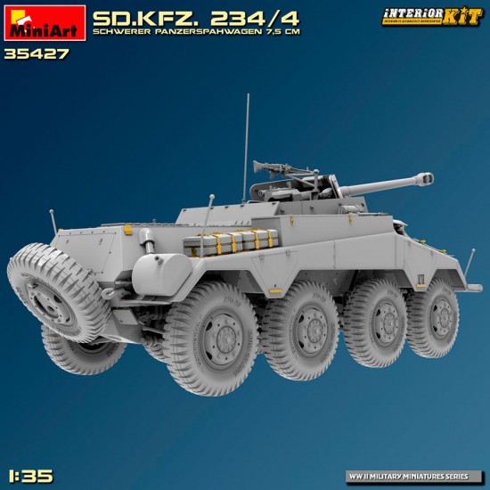 1/35 Sd.Kfz. 234/4 Schwerer Panzerspahwagen 7.5 cm [Interior Kit]