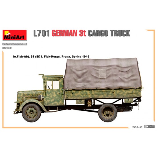 1/35 German L701 3T Cargo Truck 1/35 German L701 3T Cargo Truck
