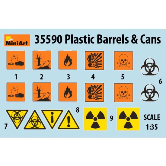1/35 Plastic Barrels & Cans