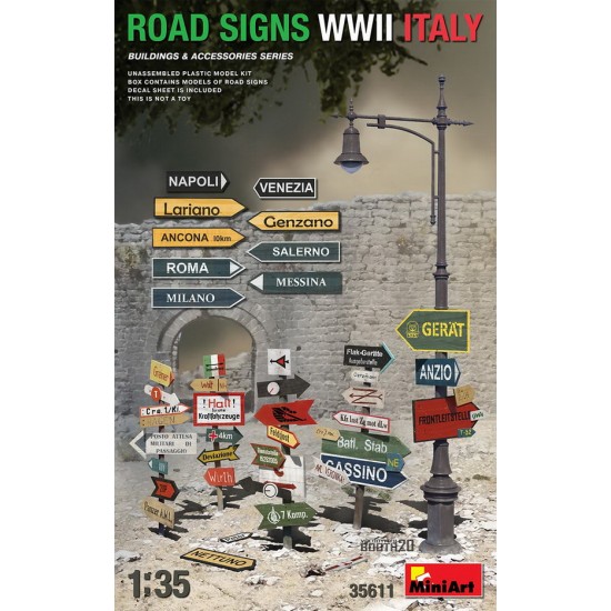 1/35 WWII Road Signs in Italy 1/35 WWII Road Signs in Italy