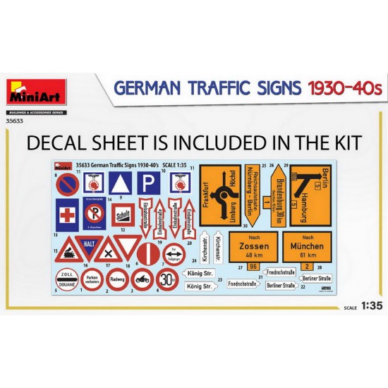1/35 German Traffic Signs 1930-40