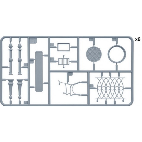1/35 Street Accessories with Lamps & Clocks 1/35 Street Accessories with Lamps & Clocks