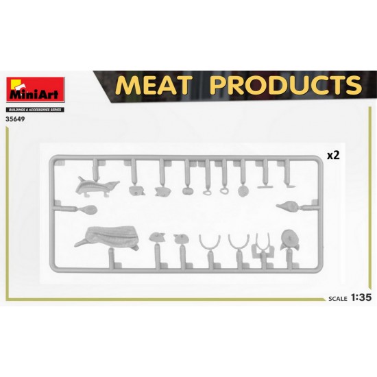 1/35 Meat Products w/Cart, Pallet Stand, Wooden Boxes 1/35 Meat Products w/Cart, Pallet Stand, Wooden Boxes