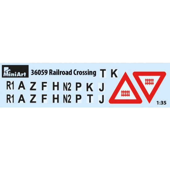 1/35 Railroad Crossing Base (L: 430mm, W: 265mm) 1/35 Railroad Crossing Base (L: 430mm, W: 265mm)