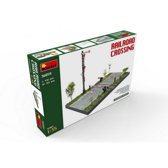 1/35 Railroad Crossing Base (L: 430mm, W: 265mm) 1/35 Railroad Crossing Base (L: 430mm, W: 265mm)
